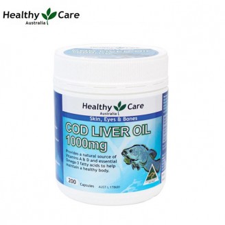  Healthy Care 鳕鱼肝油1000mg 200粒
