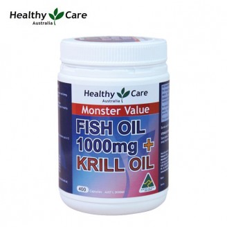 Healthy Care 深海鱼油+磷虾油 400粒 Healthy Care 深海鱼油+磷虾油 400粒