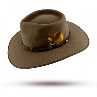 澳洲AKUBRA 浅棕色礼帽 澳洲AKUBRA 浅棕色礼帽