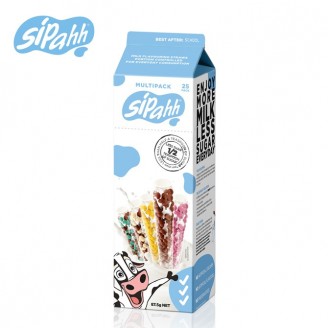 Sipahh 咕噜噜神奇牛奶吸管 25支混合5种口味 87.5g Sipahh 咕噜噜神奇牛奶吸管 25支混合5种口味 87.5g