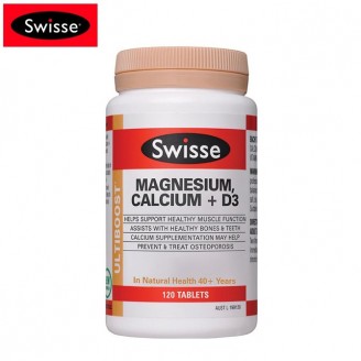 Swisse 瑞思 镁钙骨骼牙齿健康维生素D 120粒 Swisse 瑞思 镁钙骨骼牙齿健康维生素D 120粒