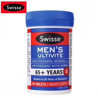 Swisse 瑞思 65岁以上男士专用复合维生素 60粒 Swisse 瑞思 65岁以上男士专用复合维生素 60粒