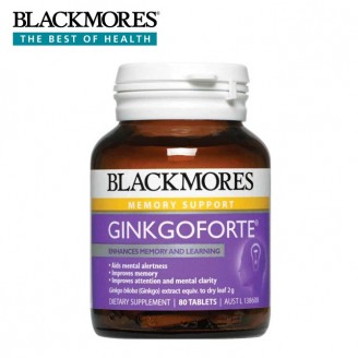 Blackmores 澳佳宝 银杏精华增强记忆防老年痴呆 2000mg 80片 Blackmores 澳佳宝 银杏精华增强记忆防老年痴呆 2000mg 80片